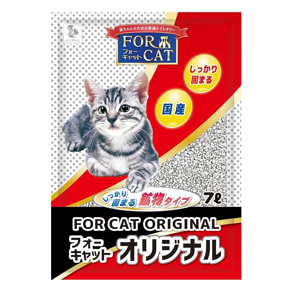 おねこ出品 猫砂 フォーキャット オリジナル 7L: ペット用品 | ロイヤル