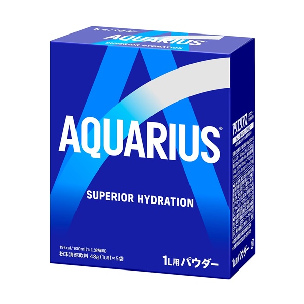 アクエリアスパウダー 1L用 48g×5袋: アウトドア・トレーニング用品