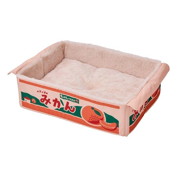 ペティオ 猫用ベッド にゃん地直送 ぽかぽかBOX みかん AWB