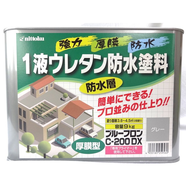 日本特殊塗料 １液ウレタン防水塗料 プルーフロンＣ－２００ＤＸ 防水層 グレー ９ｋｇ: 塗料・充填・接着剤 |  ロイヤルホームセンター公式オンラインストア「ロイモール」