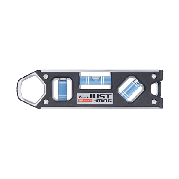 シンワ 仮設工レベル JUST-MAG 150mm シルバー マグネット付