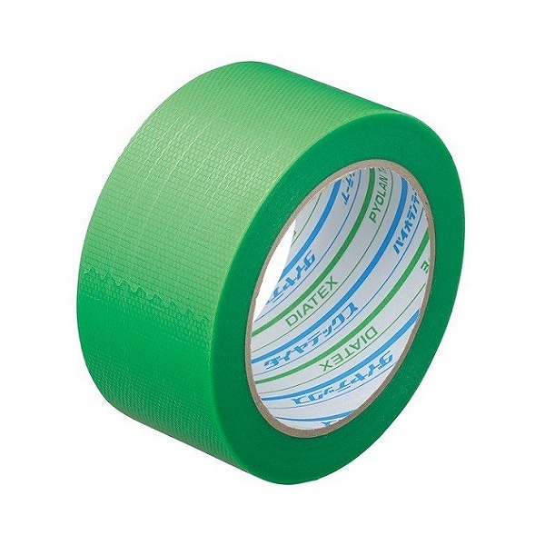 パイオラン クロス粘着テープ 塗装養生用 グリーン ５０ｍｍ×２５ｍの 
