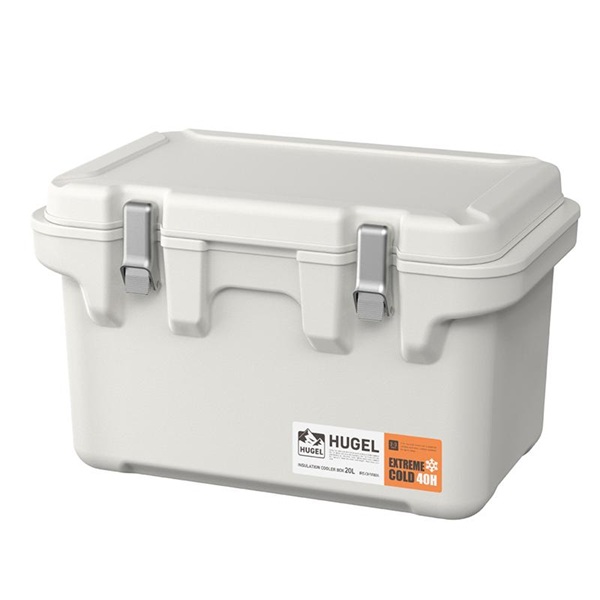 アイリス HUGEL 真空断熱クーラーボックス 20L ホワイトアッシュ VITC-20