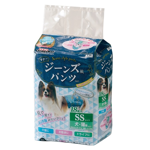 ドギーマン　ジーンズ風パンツ　ＳＳ　犬・猫用　１８枚: ペット用品 | ロイヤルホームセンター公式オンラインストア「ロイモール」