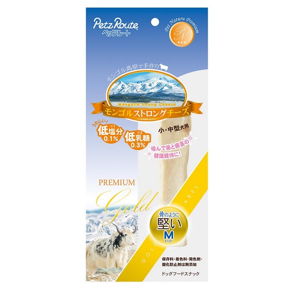 ペッツルート モンゴルストロングチーズ M 1本: ペット用品