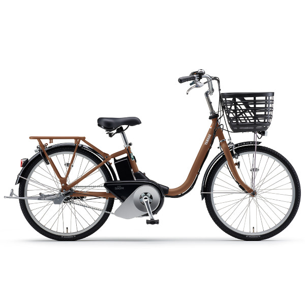ヤマハ PAS SION-U 電動アシスト自転車 2026年モデル 24インチ 内装3段 マットブラウン