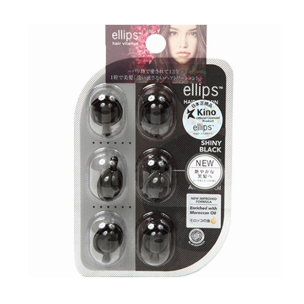 エリップス カプセル型 洗い流さないトリートメント シートタイプ シャイニーブラック ６粒入の通販 ロイヤルホームセンター公式ロイモール