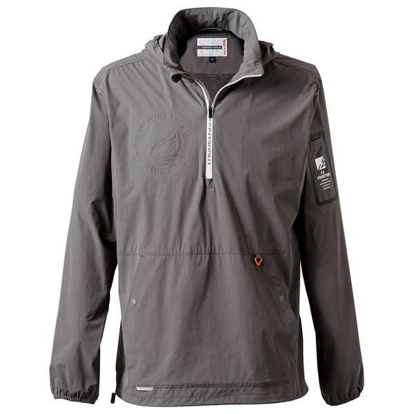 アイズフロンティア #9036 A.D.ストレッチナイロンパーカー チャコールグレー L チャコールグレー L