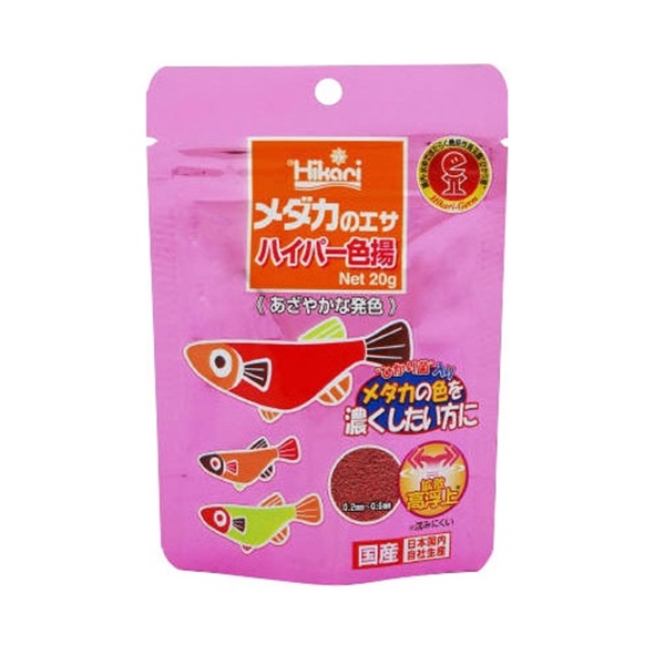 ひかり メダカのエサ ハイパー 色揚 20g: ペット用品