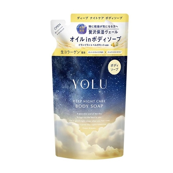 YOLU ボディソープ ディープナイトケア 詰め替え 400mL: 日用