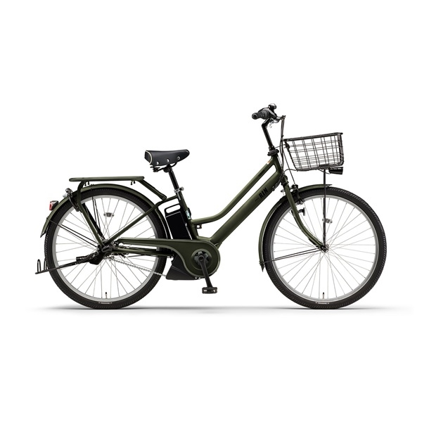 ヤマハ PAS RIN 電動アシスト自転車 26インチ 内装3段 マットカーキグリーン(ツヤ消しカラー) マットカーキグリーン 26インチ