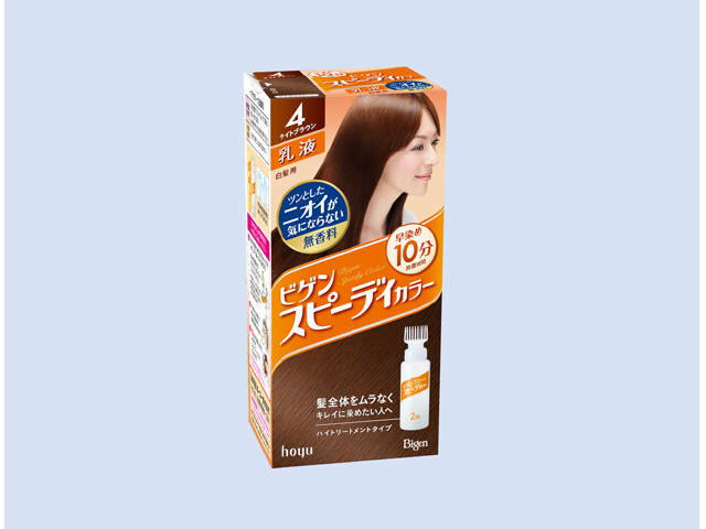 ビゲン スピーディカラー 乳液 ４ ライトブラウン: 日用消耗品