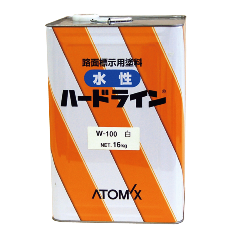 新作入荷!!】 アトミクス 水性ライン塗料 水性ハードラインW-100 白 16kg