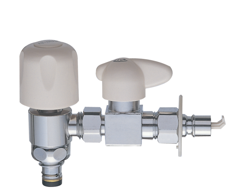 SANEI シングルワンホール分岐混合栓 湯水分岐口付き バルブ付き 食洗機等へ送水 K8761TJV-V2S-13 - 3