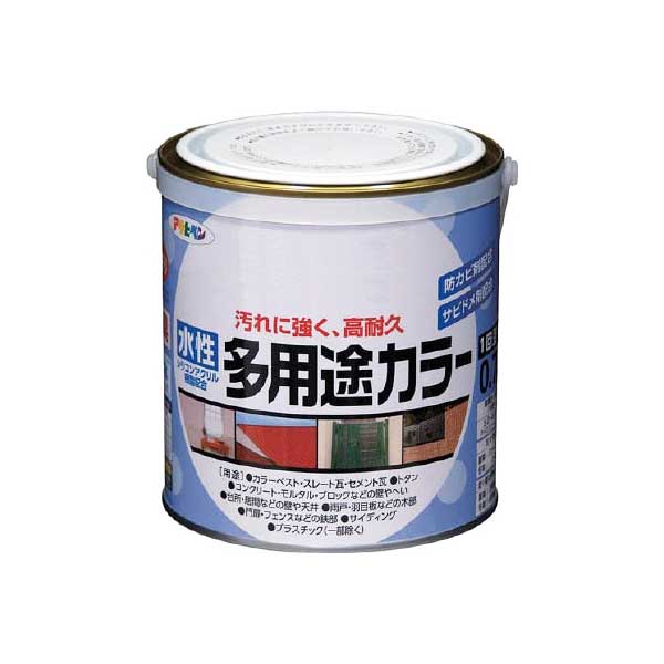 世界の人気ブランド 多用途 水性スーパーコート アサヒペン 塗料 オイル 水性塗料1 0.7L ソフトグレー
