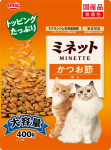 （ケース販売）ミネット　かつお節添え　４００ｇ　１２個