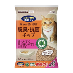 （ケース販売）ニャンとも脱臭抗菌チップ　小さめの粒　４．４Ｌ　４個
