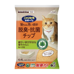 （ケース販売）ニャンとも脱臭抗菌チップ　極小の粒　４．４Ｌ　４個