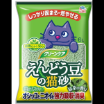 （ケース販売）えんどう豆の猫砂緑茶の香り　６Ｌ　５個