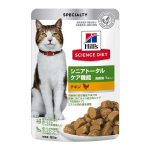 サイエンス・ダイエット　猫用　パウチ　シニアトータルケア機能　７歳以上の高齢猫用　チキン　８５ｇ