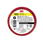 ３Ｍ　Temflex（テムフレックス）ビニールテープ　１８０　レッド　幅１９ｍｍ×長さ１０ｍ×厚さ０.２mm