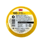 ３Ｍ　Temflex（テムフレックス）ビニールテープ　１８０　イエロー　幅１９ｍｍ×長さ１０ｍ×厚さ０.２mm