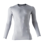 桑和　０６８５－４０　G.G. 長袖サポートシャツ　シルバーグレー　Ｍ