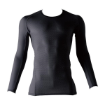 桑和　０６８５－４０　G.G. 長袖サポートシャツ　ブラック　Ｍ