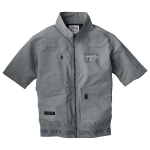 アイズフロンティア　#10225　フルハーネス対応 ユーロテイスト A.S. 半袖ジャケット　スチールグレー　ＬＬ