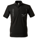 アイズフロンティア　＃１１５　接触冷感 ストレッチナイロン半袖ポロシャツ　ブラック　Ｍ