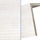 大建　化粧シート　玄関造作材　上り框　Ｌ型　YNZ33-16WH　ネオホワイト