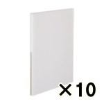 （ケース販売）コクヨ　グラッセル　クリヤーブック固定式　Ａ４－Ｓ　２０枚　オフホワイト　１０冊