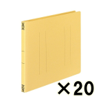 （ケース販売）コクヨ　フラットファイルＶ樹脂製とじ具　Ａ４横　１５ｍｍとじ　黄　２０冊