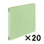 （ケース販売）コクヨ　フラットファイルＶ樹脂製とじ具　Ａ４横　１５ｍｍとじ　緑　フ　２０冊