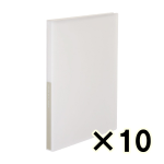 （ケース販売）コクヨ　グラッセル　クリヤーブック固定式　Ａ４－Ｓ　４０枚　オフホワイト　１０冊