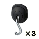 （ケース販売）コクヨ　超強力マグネットフック　タフピタ　最大保持荷重約１０ｋｇｆ　黒　３個
