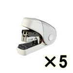 （ケース販売）ＭＡＸ　マックス　ホッチキス　サクリフラット　ホワイト　５個