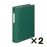 （ケース販売）コクヨ　バインダーＭＰ　Ｂ５縦　布貼・ふち金付　２００枚収容　緑　２冊