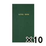 （ケース販売）コクヨ　測量野帳　レベル　横罫２２行　４０枚　１０冊