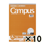 （ケース販売）コクヨ　キャンパス　ドット入り罫線レポートパッド　Ａ４　ドットＡ罫・７ｍｍ　５０枚　１０冊