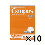（ケース販売）コクヨ　キャンパス　ドット入り罫線レポートパッド　Ｂ５　ドットＡ罫・７ｍｍ　５０枚　１０冊
