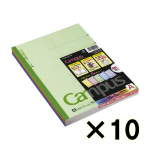 （ケース販売）コクヨ　キャンパスノート　カラー表紙　Ｂ５　Ａ罫・７ｍｍ　３０枚　５冊パック　１０個（合計５０冊）