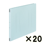 （ケース販売）コクヨ　フラットファイルＶ樹脂製とじ具　Ｂ４横　１５ｍｍとじ　青　２０冊