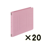 （ケース販売）コクヨ　フラットファイルＶ樹脂製とじ具　Ａ５横　１５ｍｍとじ　ピンク　２０冊