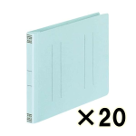 （ケース販売）コクヨ　フラットファイルＶ樹脂製とじ具　Ａ５横　１５ｍｍとじ　青　２０冊