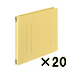 （ケース販売）コクヨ　フラットファイルＶ樹脂製とじ具　Ｂ５横　１５ｍｍとじ　黄　２０冊
