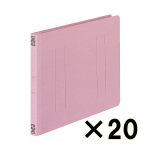 （ケース販売）コクヨ　フラットファイルＶ樹脂製とじ具　Ｂ５横　１５ｍｍとじ　ピンク　２０冊