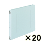 （ケース販売）コクヨ　フラットファイルＶ樹脂製とじ具　Ｂ５横　１５ｍｍとじ　青　２０冊