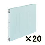 （ケース販売）コクヨ　フラットファイルＶ樹脂製とじ具　Ａ４横　１５ｍｍとじ　青　２０冊