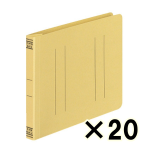 （ケース販売）コクヨ　フラットファイルＶ樹脂製とじ具　Ｂ６横　１５ｍｍとじ　黄　２０冊